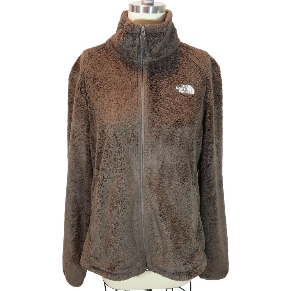 THE NORTH FACE Osito 2 Fleece Full Zip Up Jacket Women's Size M Brown